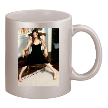 Angelina Jolie 11oz Metallic Silver Mug