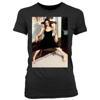 Angelina Jolie Women's Junior Cut Crewneck T-Shirt