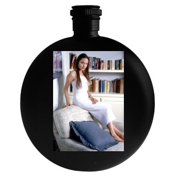 Angelina Jolie Round Flask