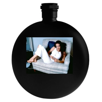 Angelina Jolie Round Flask