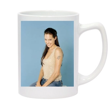 Angelina Jolie 14oz White Statesman Mug