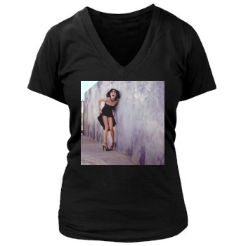 Angelina Jolie Women's Deep V-Neck TShirt