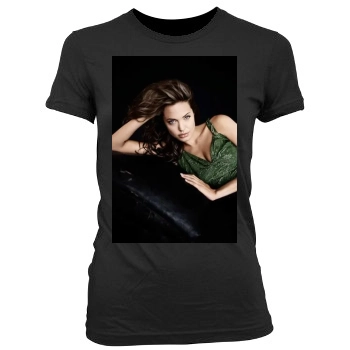 Angelina Jolie Women's Junior Cut Crewneck T-Shirt