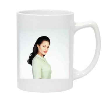 Angelina Jolie 14oz White Statesman Mug