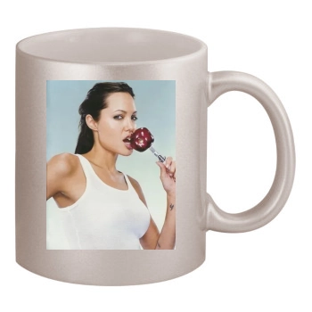 Angelina Jolie 11oz Metallic Silver Mug