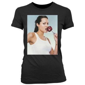 Angelina Jolie Women's Junior Cut Crewneck T-Shirt