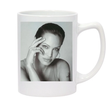 Angelina Jolie 14oz White Statesman Mug