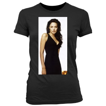 Angelina Jolie Women's Junior Cut Crewneck T-Shirt