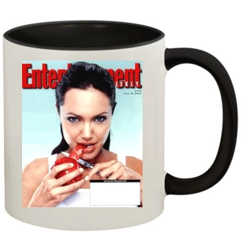 Angelina Jolie 11oz Colored Inner & Handle Mug