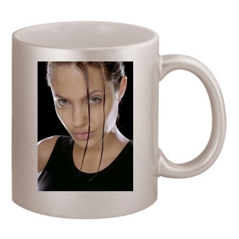 Angelina Jolie 11oz Metallic Silver Mug