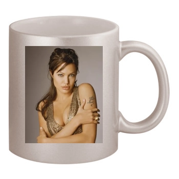 Angelina Jolie 11oz Metallic Silver Mug