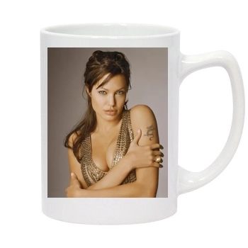 Angelina Jolie 14oz White Statesman Mug