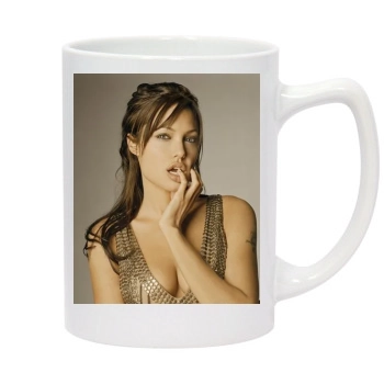 Angelina Jolie 14oz White Statesman Mug