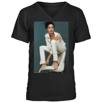 Angelina Jolie Men's V-Neck T-Shirt