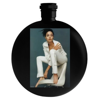 Angelina Jolie Round Flask