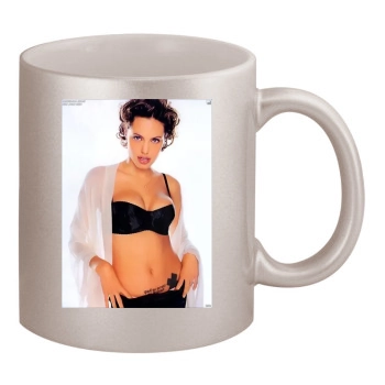 Angelina Jolie 11oz Metallic Silver Mug