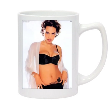 Angelina Jolie 14oz White Statesman Mug