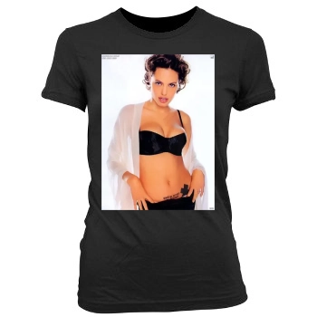 Angelina Jolie Women's Junior Cut Crewneck T-Shirt