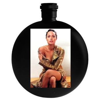 Angelina Jolie Round Flask