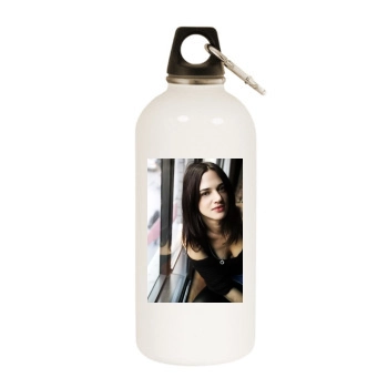 Asia Argento White Water Bottle With Carabiner