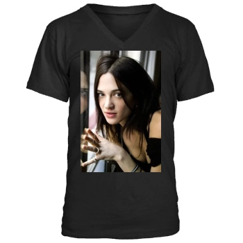 Asia Argento Men's V-Neck T-Shirt