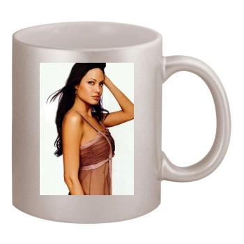 Angelina Jolie 11oz Metallic Silver Mug