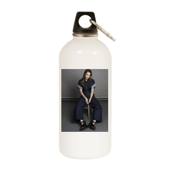 Asia Argento White Water Bottle With Carabiner