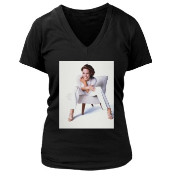 Angelina Jolie Women's Deep V-Neck TShirt