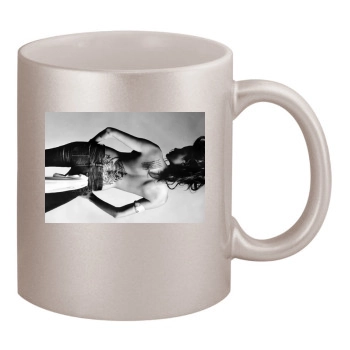 Angelina Jolie 11oz Metallic Silver Mug