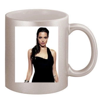 Angelina Jolie 11oz Metallic Silver Mug