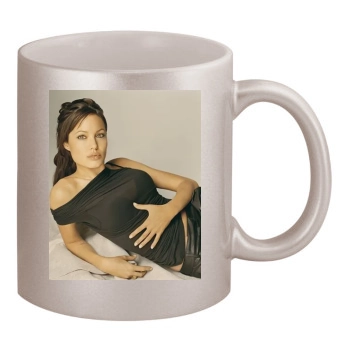 Angelina Jolie 11oz Metallic Silver Mug