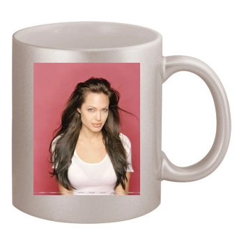 Angelina Jolie 11oz Metallic Silver Mug