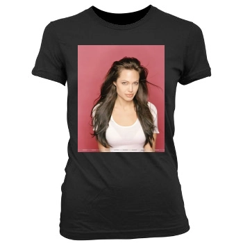 Angelina Jolie Women's Junior Cut Crewneck T-Shirt