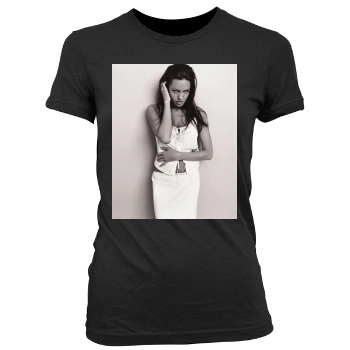 Angelina Jolie Women's Junior Cut Crewneck T-Shirt