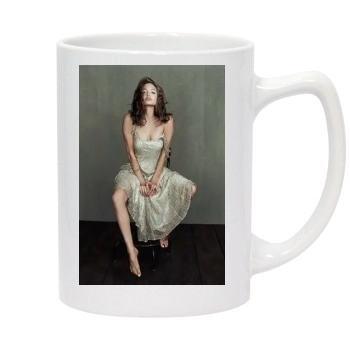 Angelina Jolie 14oz White Statesman Mug