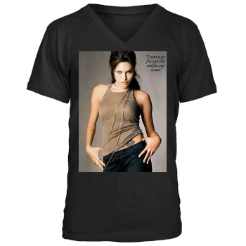 Angelina Jolie Men's V-Neck T-Shirt