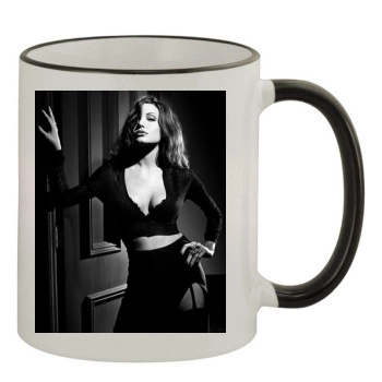 Angelina Jolie 11oz Colored Rim & Handle Mug