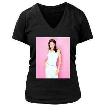 Angelina Jolie Women's Deep V-Neck TShirt