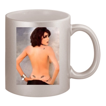 Angelina Jolie 11oz Metallic Silver Mug