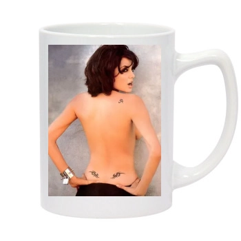 Angelina Jolie 14oz White Statesman Mug