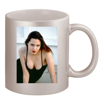 Angelina Jolie 11oz Metallic Silver Mug