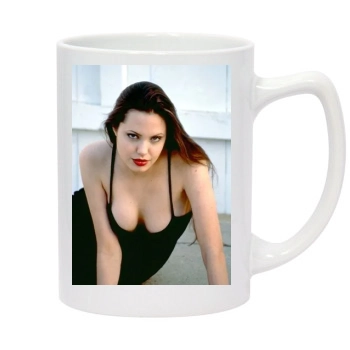 Angelina Jolie 14oz White Statesman Mug