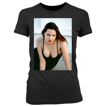 Angelina Jolie Women's Junior Cut Crewneck T-Shirt