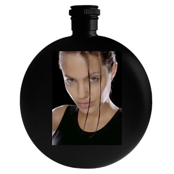 Angelina Jolie Round Flask