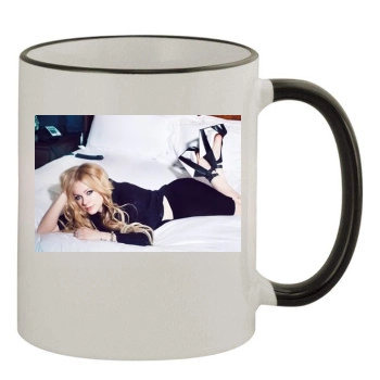 Avril Lavigne 11oz Colored Rim & Handle Mug