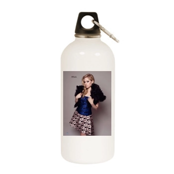 Avril Lavigne White Water Bottle With Carabiner