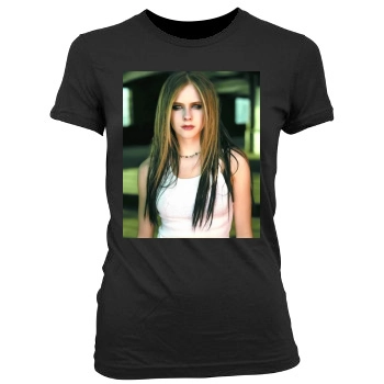 Avril Lavigne Women's Junior Cut Crewneck T-Shirt