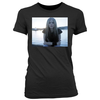 Avril Lavigne Women's Junior Cut Crewneck T-Shirt