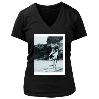 Bar Refaeli Women's Deep V-Neck TShirt