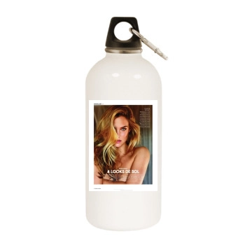 Bar Refaeli White Water Bottle With Carabiner